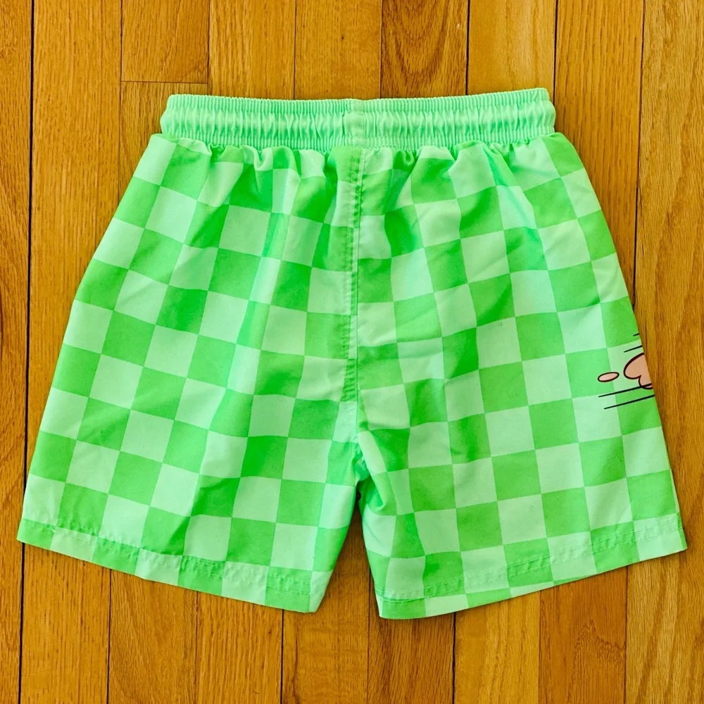 Mario Kart Green Swim Shorts & Blue Swim Shorts Primark Size 6-7 Y